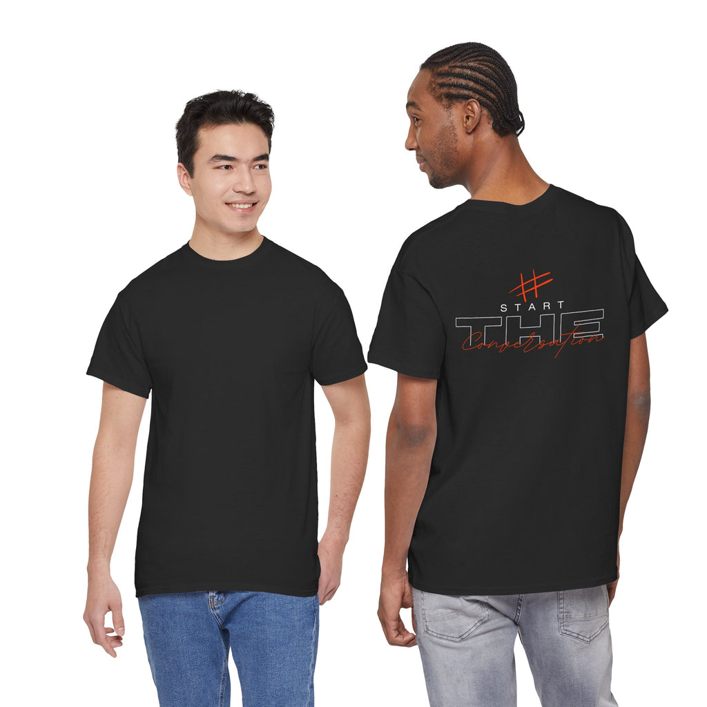 Mens Red print Heavy Cotton Tee