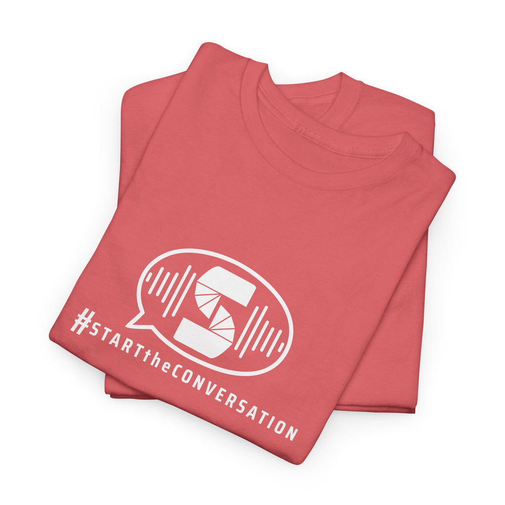 start the conversation front print design
