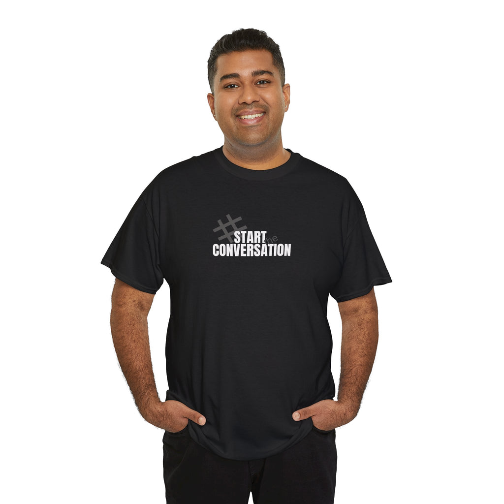 Men's Front Print Heavy Cotton Tee