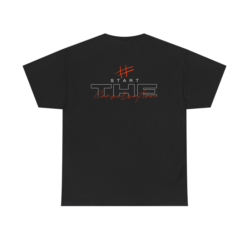 Mens Red print Heavy Cotton Tee