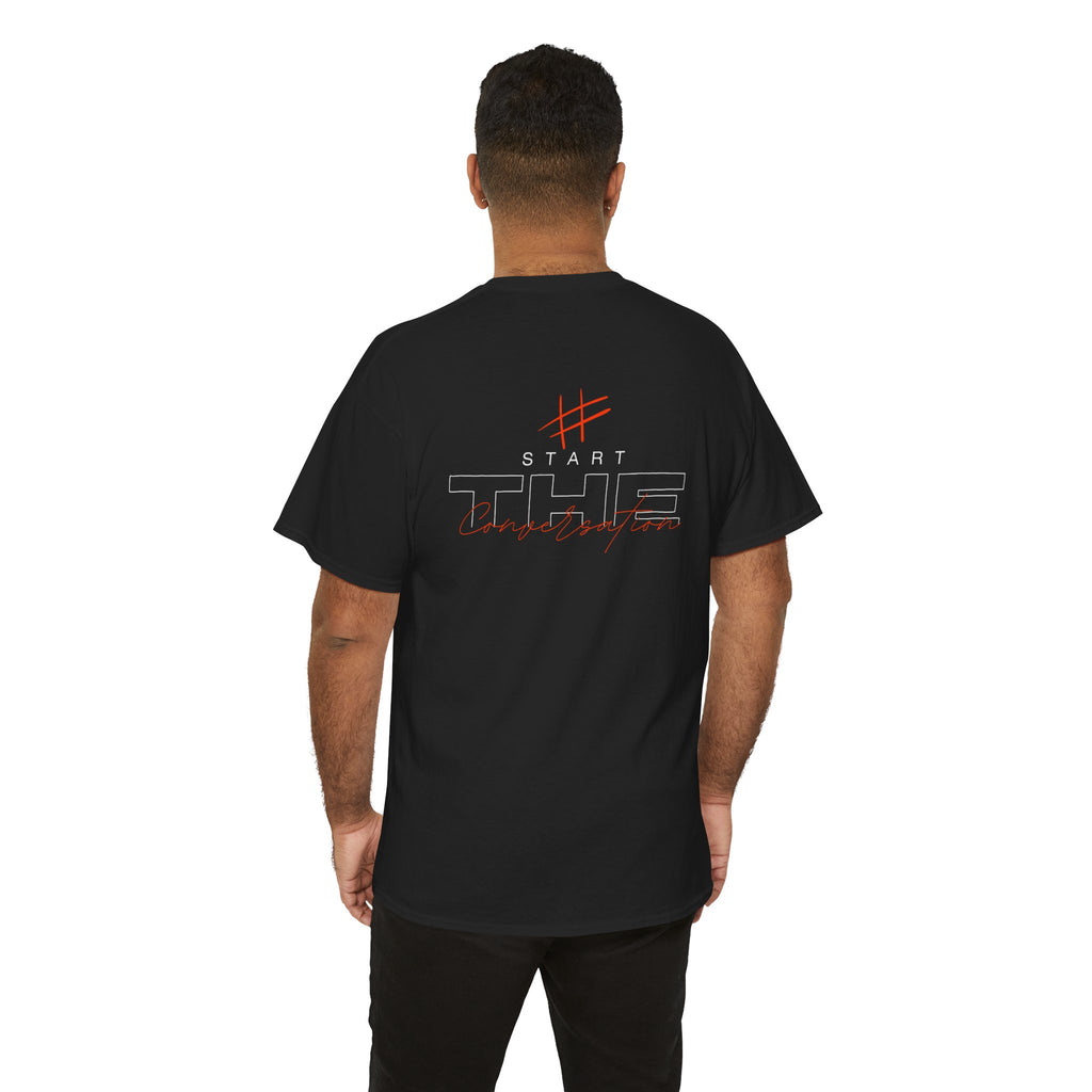 Mens Red print Heavy Cotton Tee