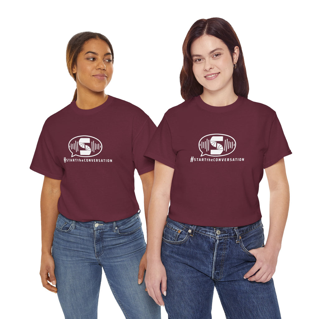 start the conversation front print design