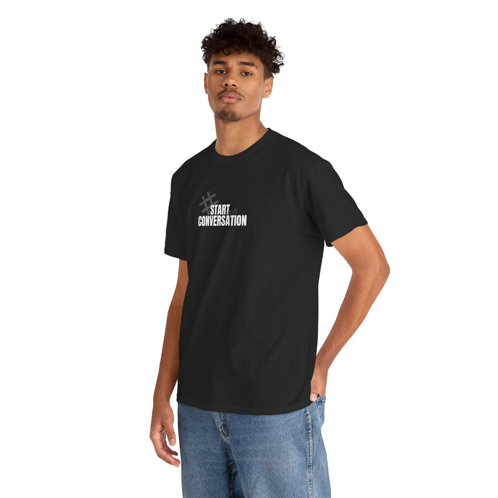 Men's Front Print Heavy Cotton Tee