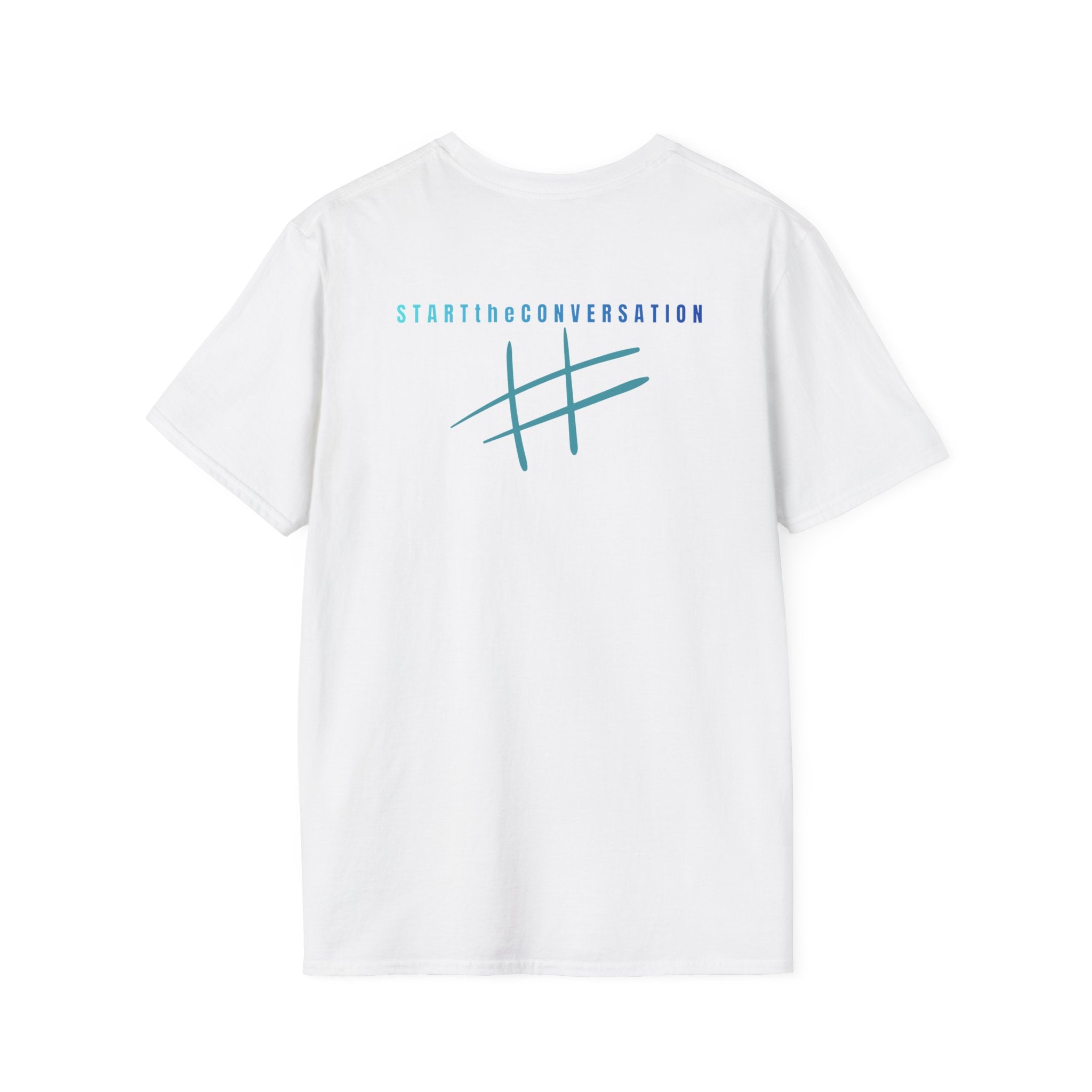 Blue graphic Softstyle T-Shirt