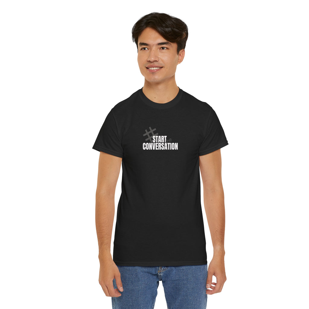 Men's Front Print Heavy Cotton Tee