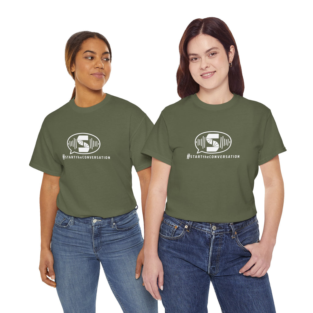 start the conversation front print design
