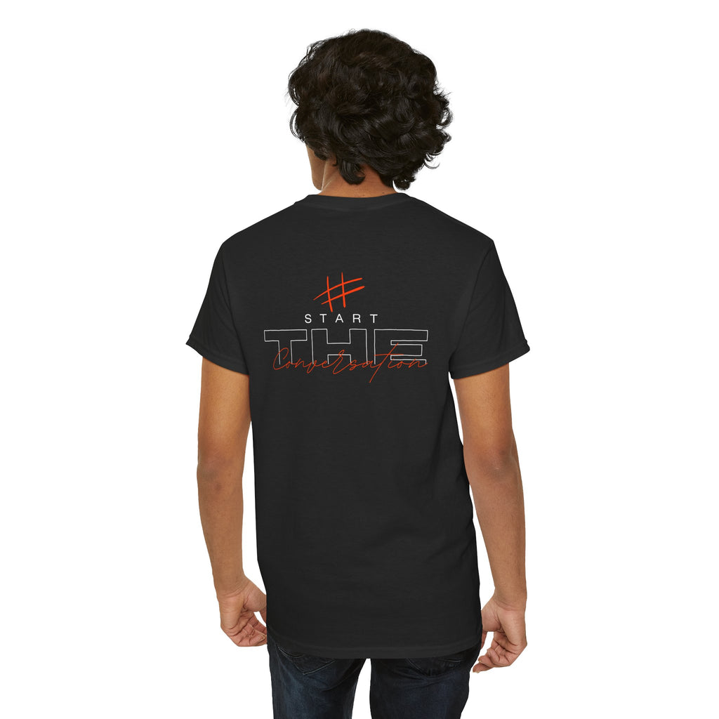 Mens Red print Heavy Cotton Tee