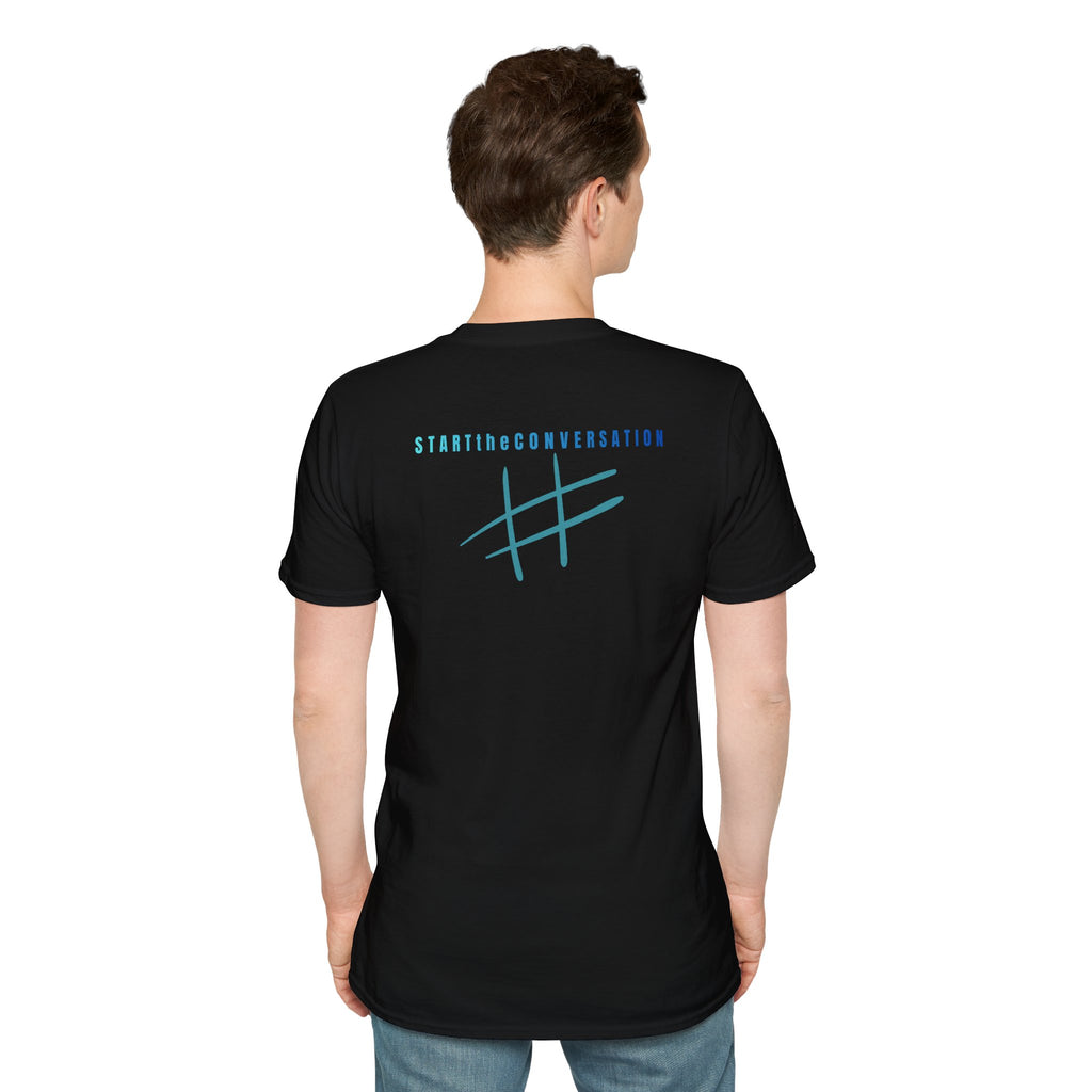 Blue graphic Softstyle T-Shirt