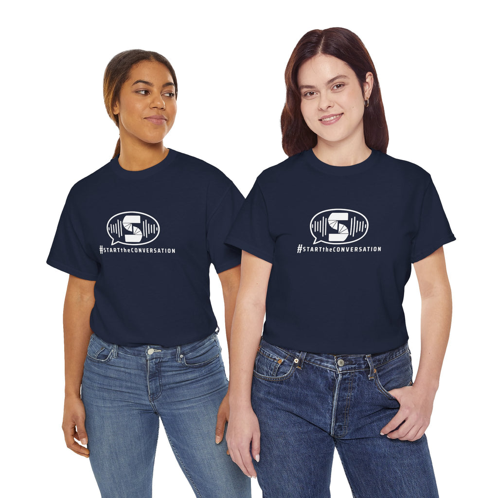start the conversation front print design