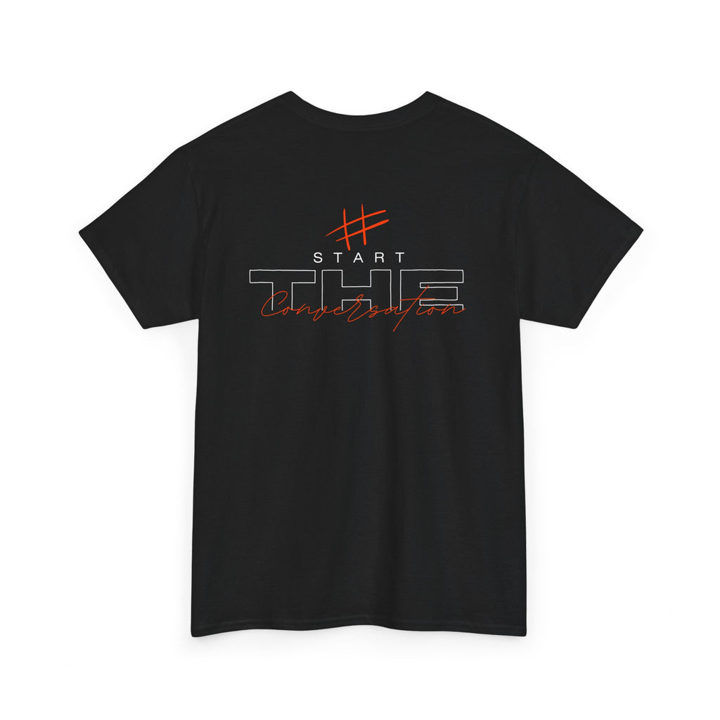 Mens Red print Heavy Cotton Tee