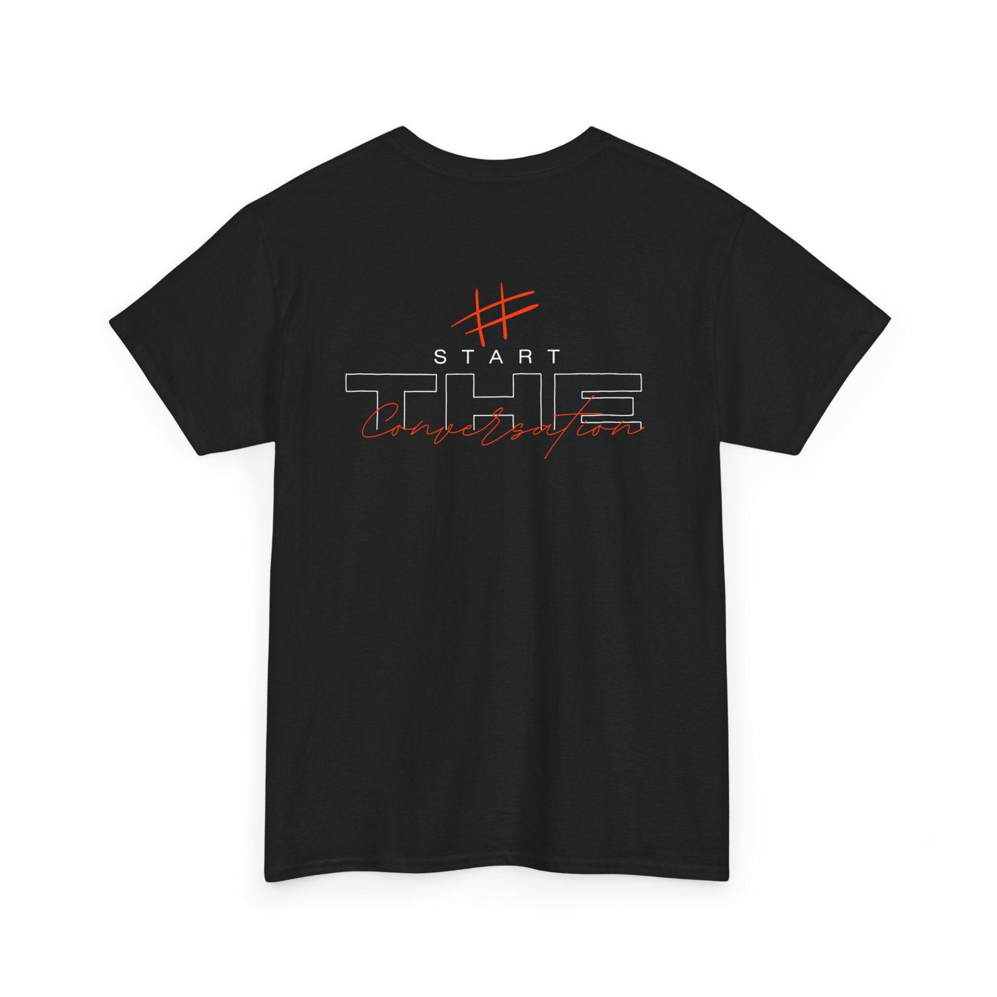 Mens Red print Heavy Cotton Tee